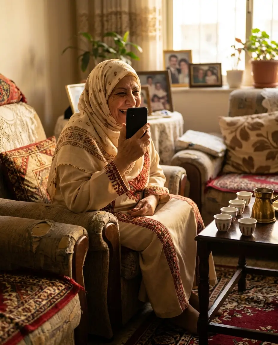 A grandmother recording her stories